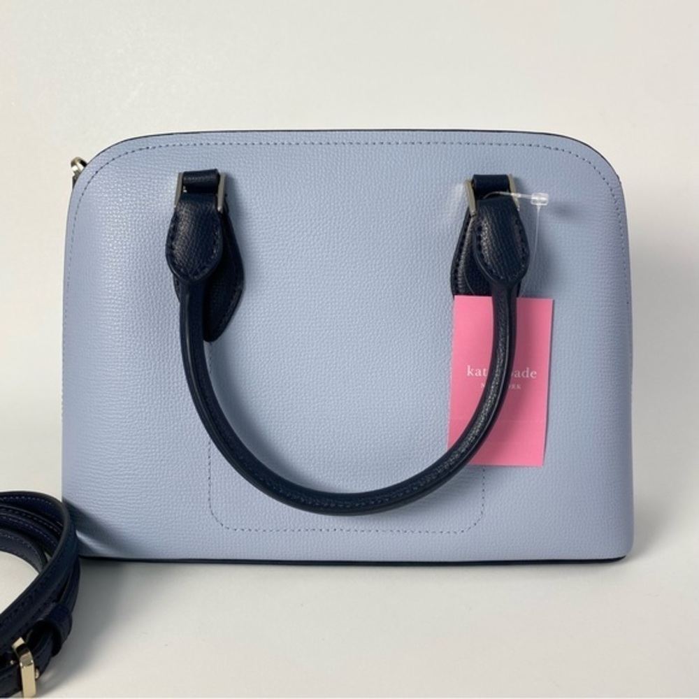 Kate Spade Darcy Small Satchel Bag  in Colorblock Pale Hydrangia Multi - Picture 9 of 12